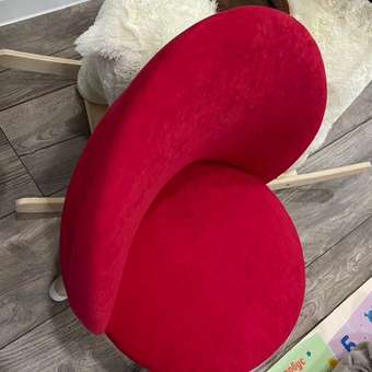 Стул-кресло Тутси детское на ножках для малышей красный гвоздика 34х34х59 см: отзыв пользователя Детский Мир