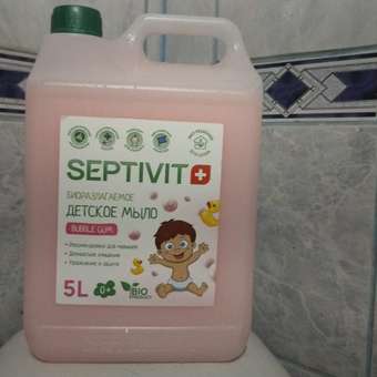 Мыло жидкое SEPTIVIT Детское Bubble Gum 5200 г 5000 мл: отзыв пользователя Детский Мир
