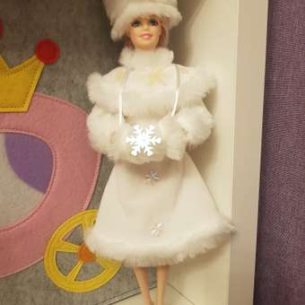 Костюм для куклы Модница 29 см Снегурочка 1405 белый: отзыв пользователя Детский Мир