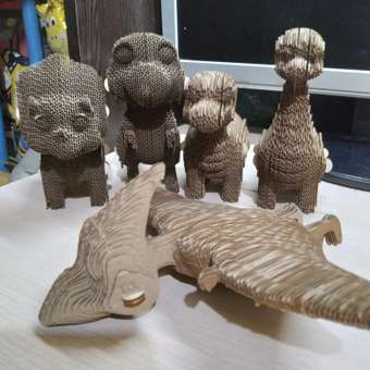 Конструктор QBRIX 3D картонный Динозавры 20075: отзыв пользователя Детский Мир