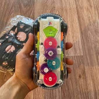 Машинка прозрачная BalaToys с шестеренками светящаяся: отзыв пользователя Детский Мир