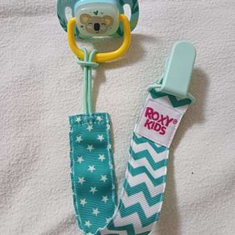 Держатель для пустышки ROXY-KIDS на ленте с прищепкой Mint soother saver: отзыв пользователя Детский Мир