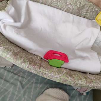 Клеенка-пеленка многоразовая Mrs.Stretch Mr.Jersy непромокаемая цвет белый-ярко-зеленый 60х80 см: отзыв пользователя Детский Мир