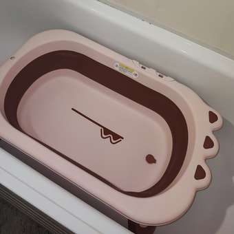 Ванночка для купания складная PlayKid розовый: отзыв пользователя Детский Мир