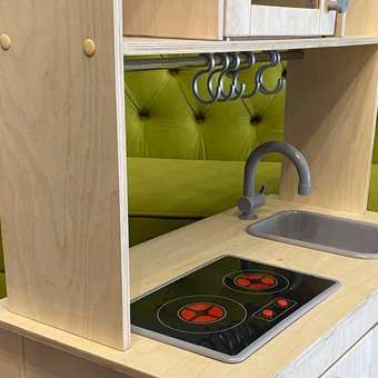 Детская кухня игровая Alatoys Сканди с плитой и краном: отзыв пользователя Детский Мир