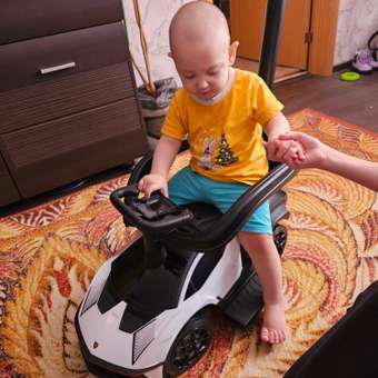 Каталка BabyCare Lamborghini с родительской ручкой белый: отзыв пользователя Детский Мир