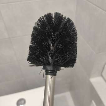 Ершик для унитаза KROFFOS brush black стальная ручка черный: отзыв пользователя Детский Мир