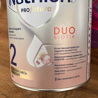 Смесь молочная Nutrilon Profutura DuoBiotik 2 сухая 800г с 6месяцев: отзыв пользователя Детский Мир