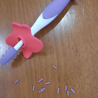 Зубная детская щетка ROXY-KIDS Flower массажер для десен 2 шт цвет фиолетовый: отзыв пользователя Детский Мир
