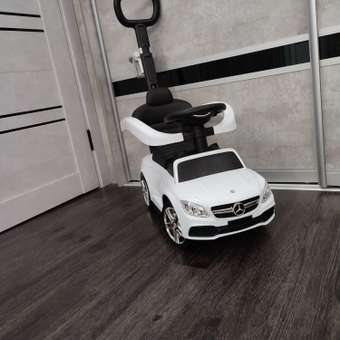 Каталка BabyCare Mercedes-Benz AMG C63 Coupe кожаное сиденье белый: отзыв пользователя Детский Мир