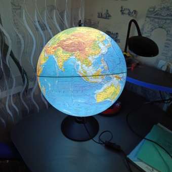 Глобус Globen Земли физический с LED-подсветкой диаметр 32 см: отзыв пользователя Детский Мир