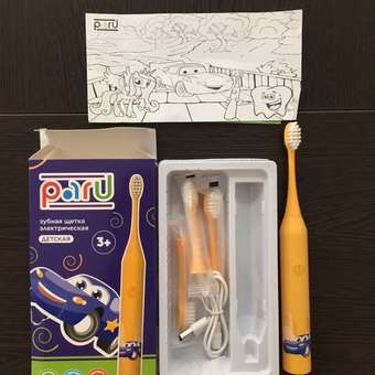 Электрическая зубная щетка PARU Электрощетка для детей: отзыв пользователя Детский Мир