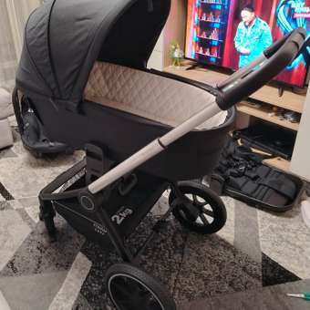 Коляска детская универсальная MOWbaby 3в1 ZOOMPU RA087 Silver Black: отзыв пользователя Детский Мир