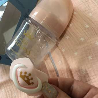 Набор Canpol babies бутылочка 120мл +пустышка с 0месяцев Розовый 0311: отзыв пользователя Детский Мир