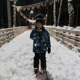 Лыжи Олимпик Вираж-спорт игровые с палками МПЛ 106.00: отзыв пользователя Детский Мир