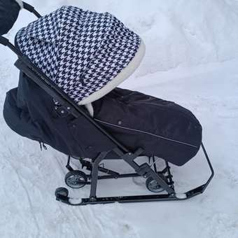 Санки-коляска NiKA kids Наши детки с колесами, складные: отзыв пользователя ДетМир