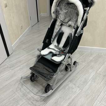 Санки-коляска NiKA kids Наши детки со спинкой, с крышей, с колесами: отзыв пользователя ДетМир
