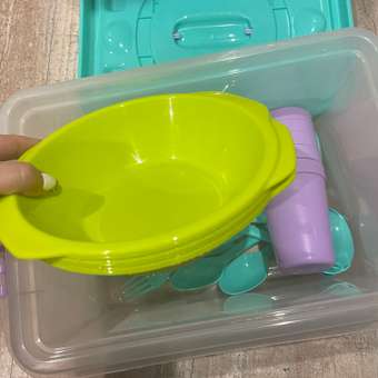 Набор посуды для пикника Альт-Пласт на 6 персон из 25 предметов: отзыв пользователя Детский Мир