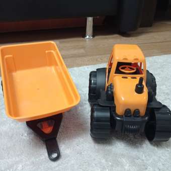 Трактор с прицепом Zebratoys Active Оранжевый: отзыв пользователя ДетМир
