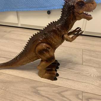 Динозавр Junfa Тиранозавр Рекс зеленый пускает пар звук свет радиоуправление: отзыв пользователя Детский Мир