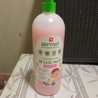 Детское жидкое мыло SEPTIVIT Premium Bubble Gum 1л: отзыв пользователя Детский Мир