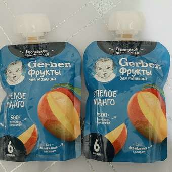 Пюре Gerber манго 90г с 6месяцев: отзыв пользователя ДетМир