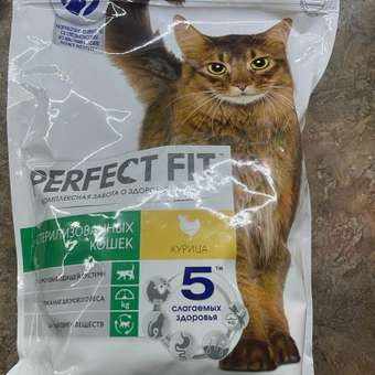 Корм сухой для кошек PerfectFit 650г с курицей стерилизованных: отзыв пользователя. Зоомагазин Зоозавр