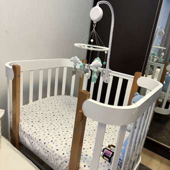 Детская кроватка Happy Baby Mommy Lux прямоугольная, (белый): отзыв пользователя Детский Мир