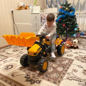 Трактор на педалях Pilsan желтый с ковшом: отзыв пользователя Детский Мир