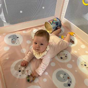 Манеж Babyton Circus Pink: отзыв пользователя ДетМир