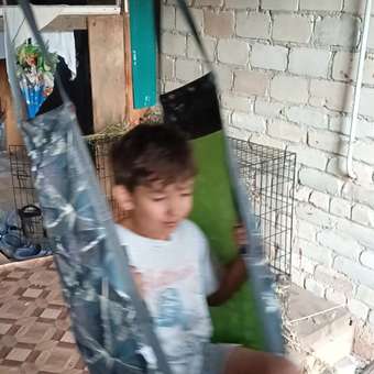 Подвесные качели-кресло Belon familia принт осколки: отзыв пользователя Детский Мир