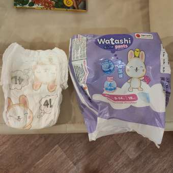 Трусики WATASHI L (9-14 кг) 18 шт.: отзыв пользователя Детский Мир