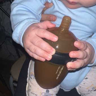 Бутылочка антиколиковая HEORSHE Ultra Wide Neck Baby Bottle от 6 месяцев 240 мл чёрная: отзыв пользователя Детский Мир
