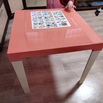 Стол elfplast Аладдин детский коралловый/кремовый: отзыв пользователя Детский Мир