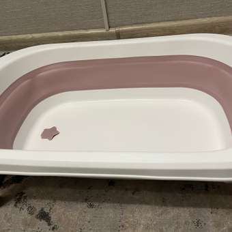 Детская складная ванночка Solmax с держателем душа розовый: отзыв пользователя Детский Мир
