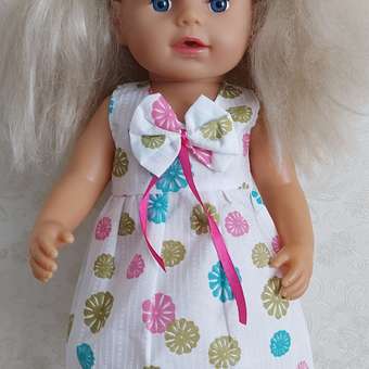 Одежда для пупса SHARKTOYS платье цветочная поляна на куклу высотой 38-43 см.: отзыв пользователя Детский Мир