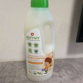 Гель для стирки детского белья SEPTIVIT Premium с ароматом Медовое молочко 1л: отзыв пользователя Детский Мир