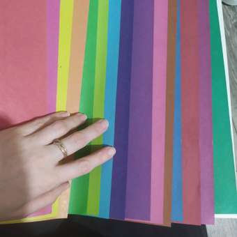 Бумага цветная Hatber Домик в лесу 2сторонняя А4 16цветов 059756: отзыв пользователя Детский Мир