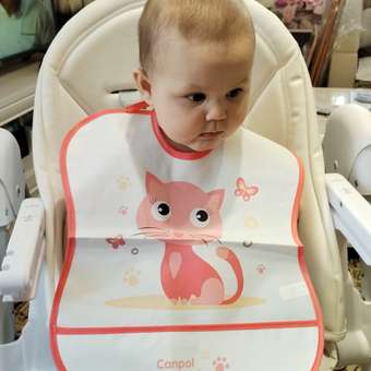 Нагрудник Canpol Babies мягкий с кармашком Розовый 2/919_pin: отзыв пользователя Детский Мир