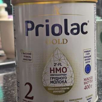 Смесь молочная сухая адаптированная Priolac Gold 2 400г с 6месяцев: отзыв пользователя Детский Мир