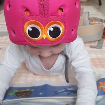 Шапка-шлем SafeheadBABY для защиты головы Сова розовый: отзыв пользователя Детский Мир