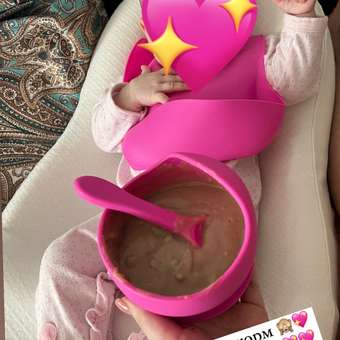 Набор детской посуды PlayKid ярко-розовый: отзыв пользователя Детский Мир