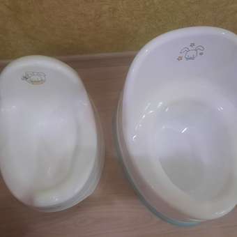 Горшок туалетный KidWick Гигант с крышкой Белый-Бирюзовый-Белый: отзыв пользователя Детский Мир