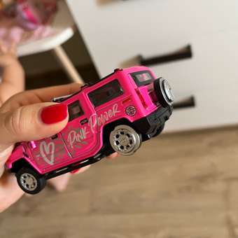 Автомобиль Технопарк Hummer розовый: отзыв пользователя ДетМир