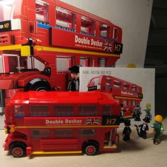 Конструктор SLUBAN Классический транспорт Лондонский автобус M38-B0708: отзыв пользователя ДетМир