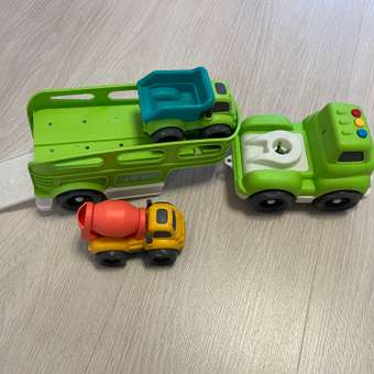 Игрушка Funky Toys Эко-грузовик с функциями свет/звук с 2 машинками Зеленый 30 см FT0416301: отзыв пользователя ДетМир