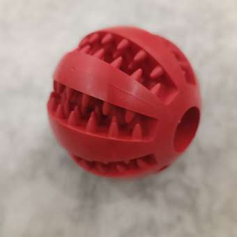 Мяч для чистки зубов Play Dog красный: отзыв пользователя. Зоомагазин Зоозавр