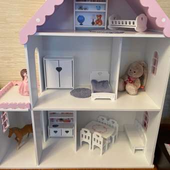 Мебель для кукольного домика Pema kids 11 предметов Материал МДФ: отзыв пользователя Детский Мир