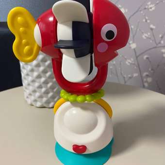 Погремушка Прорезыватель MyMoon на присоске тактильные развивающие игрушки: отзыв пользователя Детский Мир