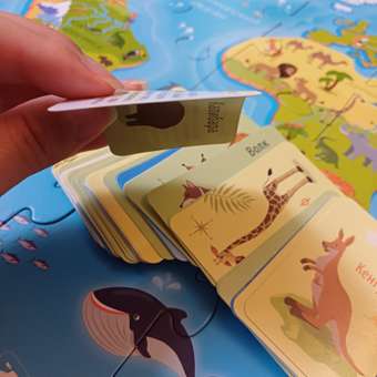 Пазл Origami BabyGames Карта мира обучающие карточки напольный 32элемента 06748: отзыв пользователя ДетМир